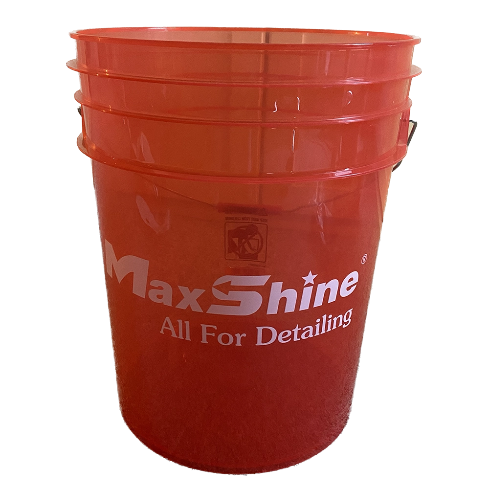 Detailing Spand Transparent 20L – Rød fra Maxshine