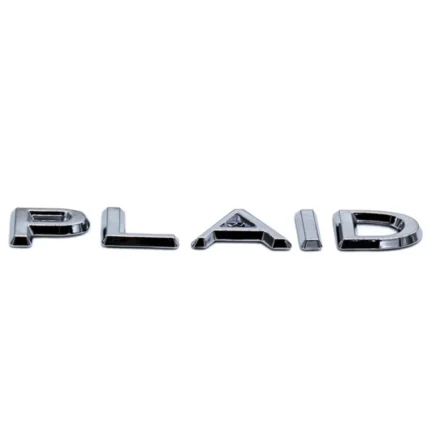 Tesla Plaid Bogstav Logo Til Tesla Model S / 3 / X / Y