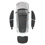 JOWUA Side+Rear Solskærm til Tesla Model Y